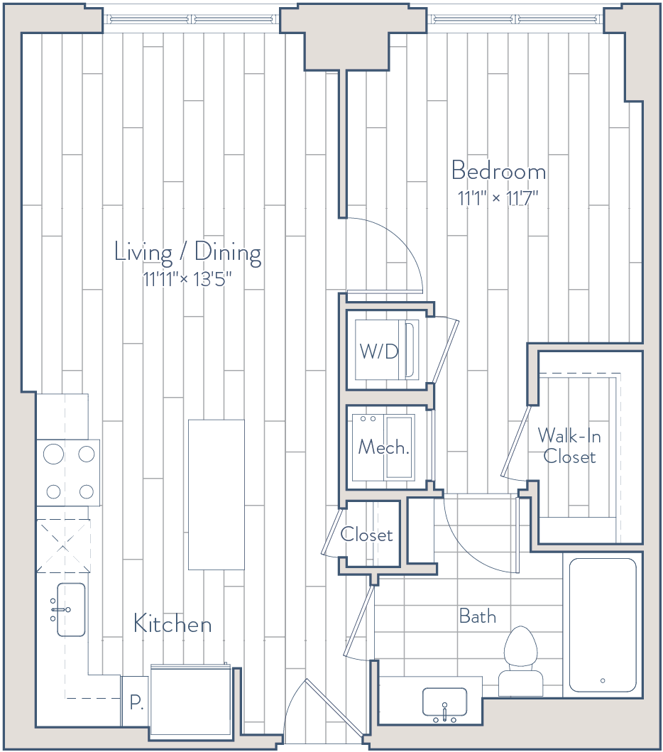 Floor plan of apartment 0534