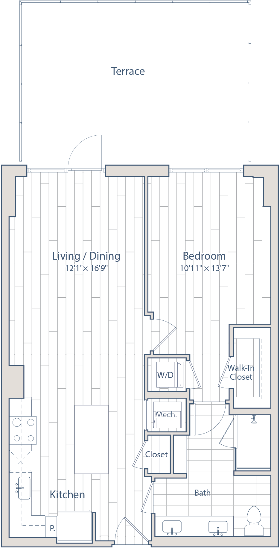 Floor plan of apartment 0129