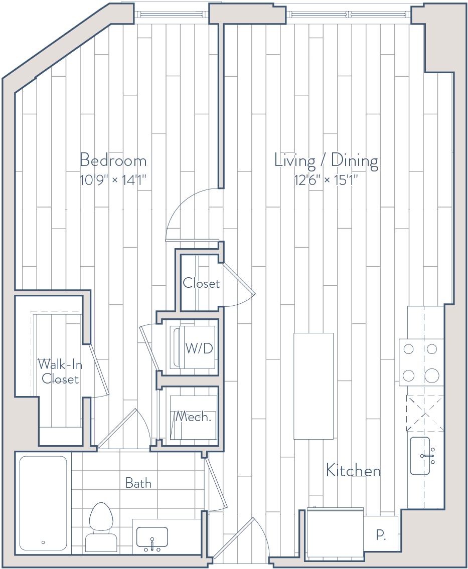 Floor plan of apartment 0832