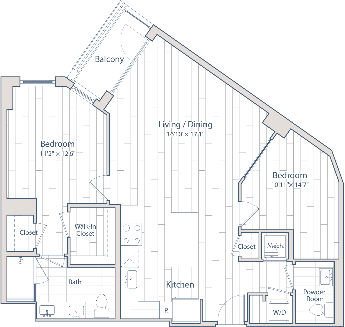 Floor plan of apartment 0818