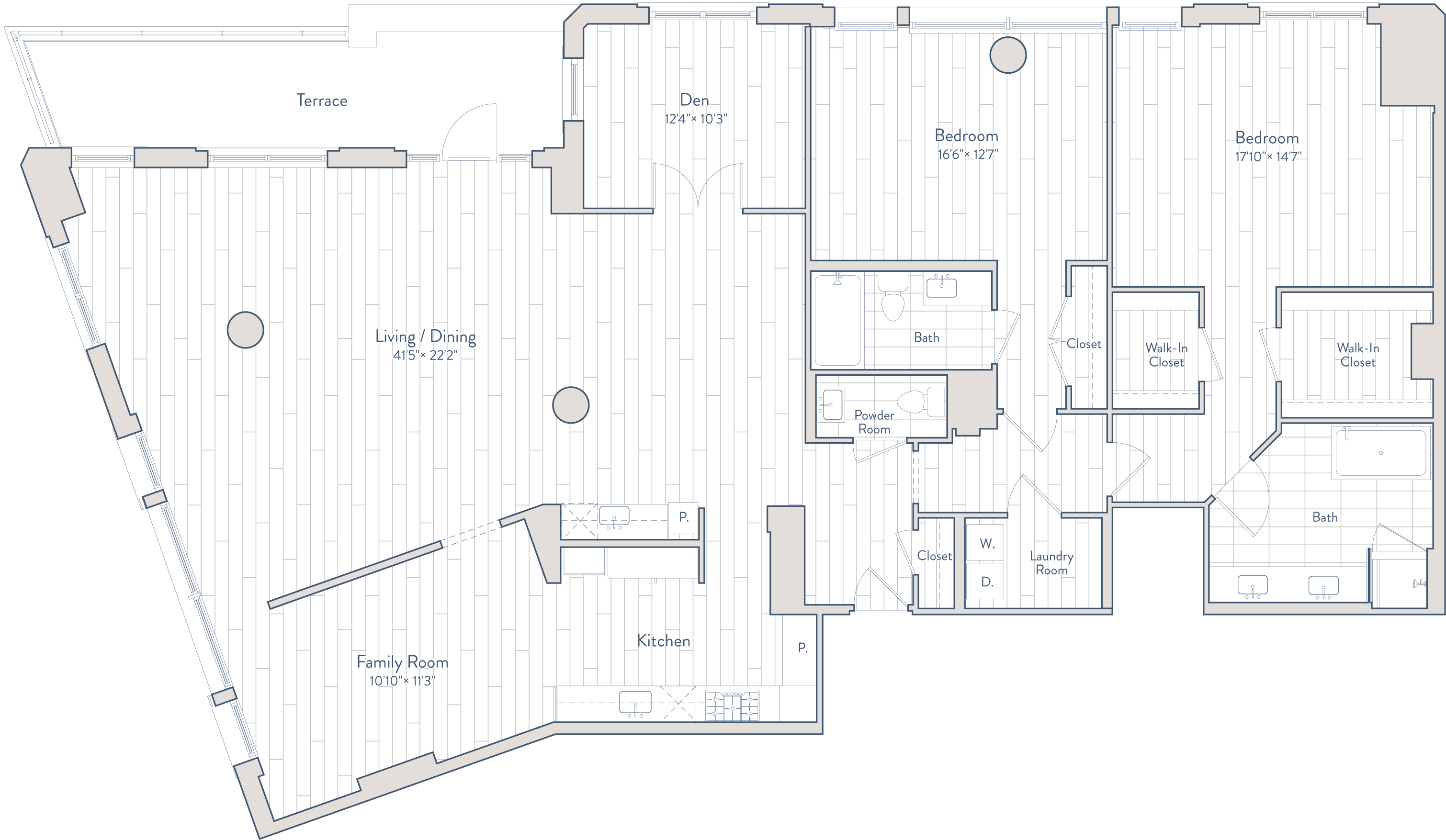 Floor plan of apartment 1139