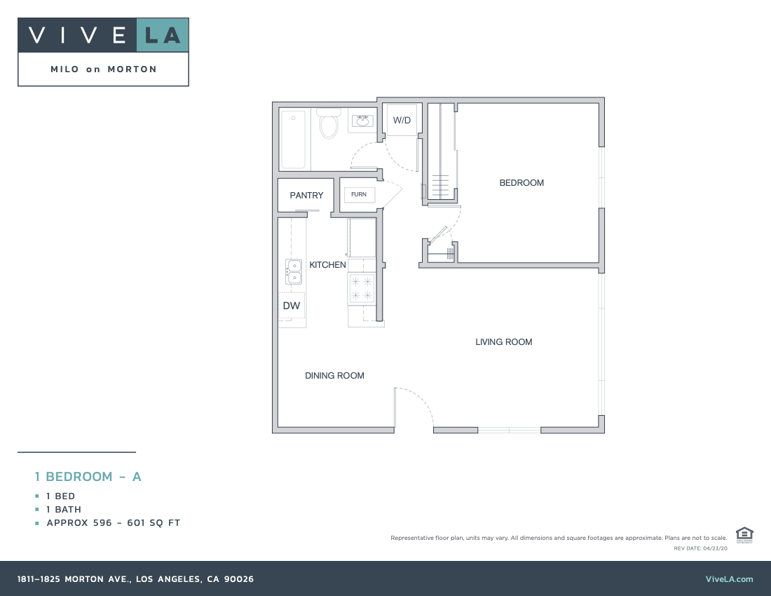 The floor plan for unit A202