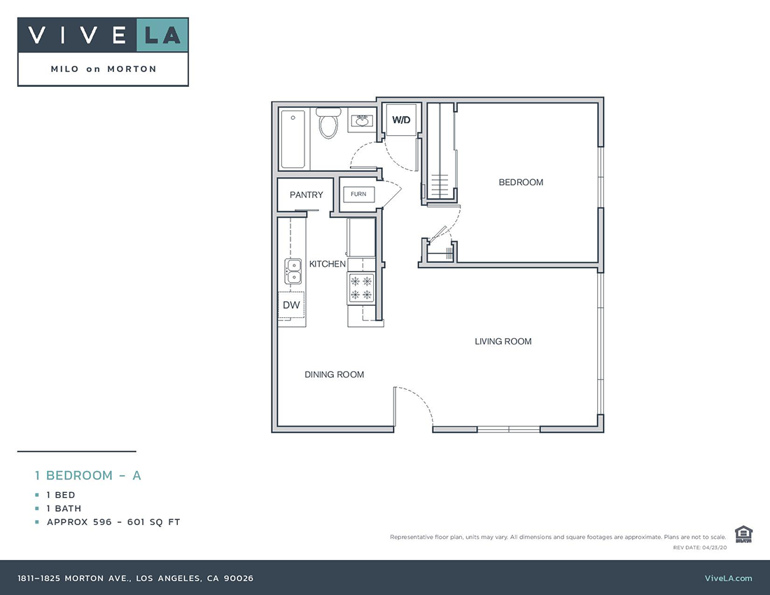 The floor plan for unit C101