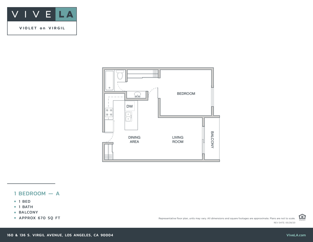 The floor plan for unit 2-220