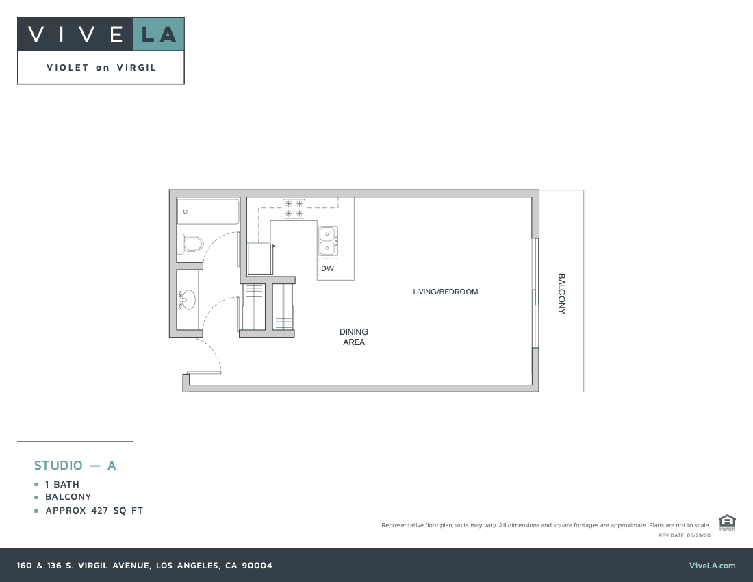 The floor plan for unit 2-305