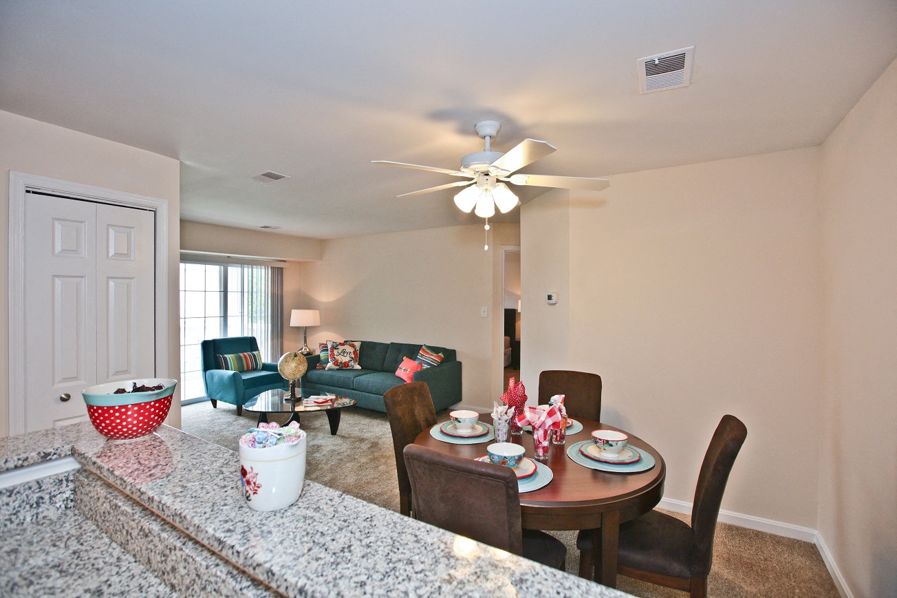Dining Room in the Asten Apartment at Saratoga Square